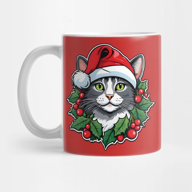 Meow-rry Catmas Coolness by Cool Kawaii Cat